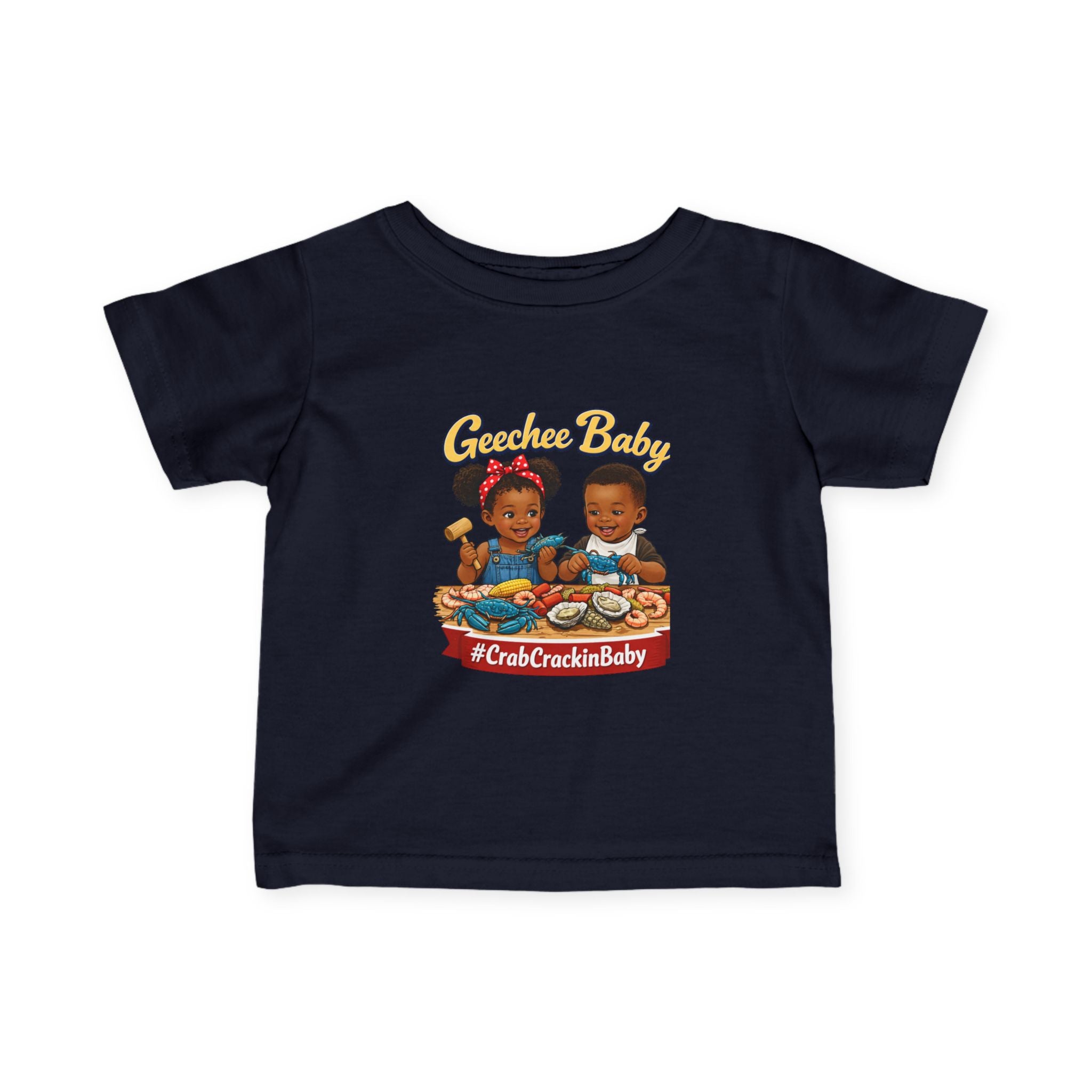 Geechee Baby "Crab Crackin Baby" Infant Tee