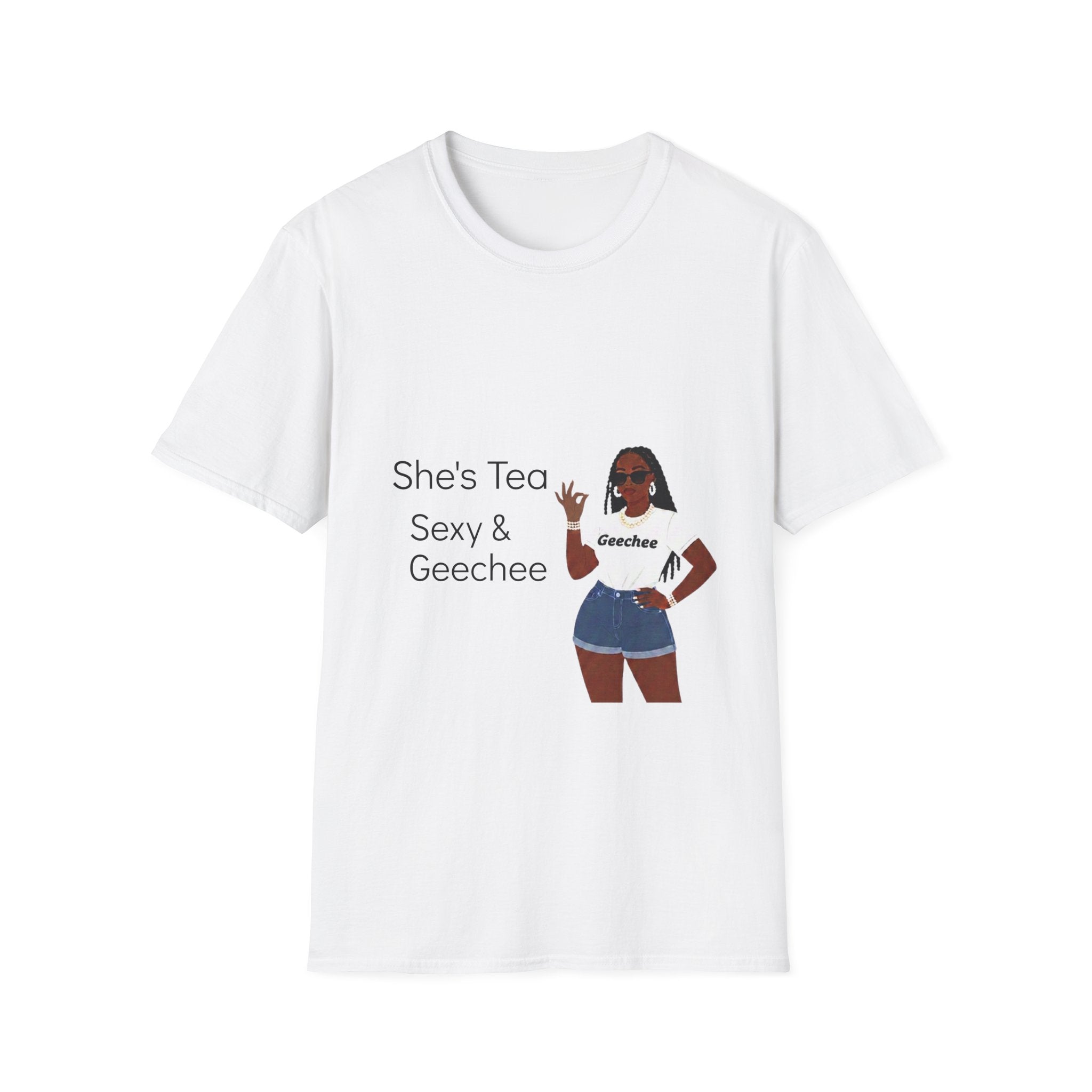 Sexy Geechee T-Shirt — "She’s Tea" Graphic Tee for Gullah Geechee Culture Fans