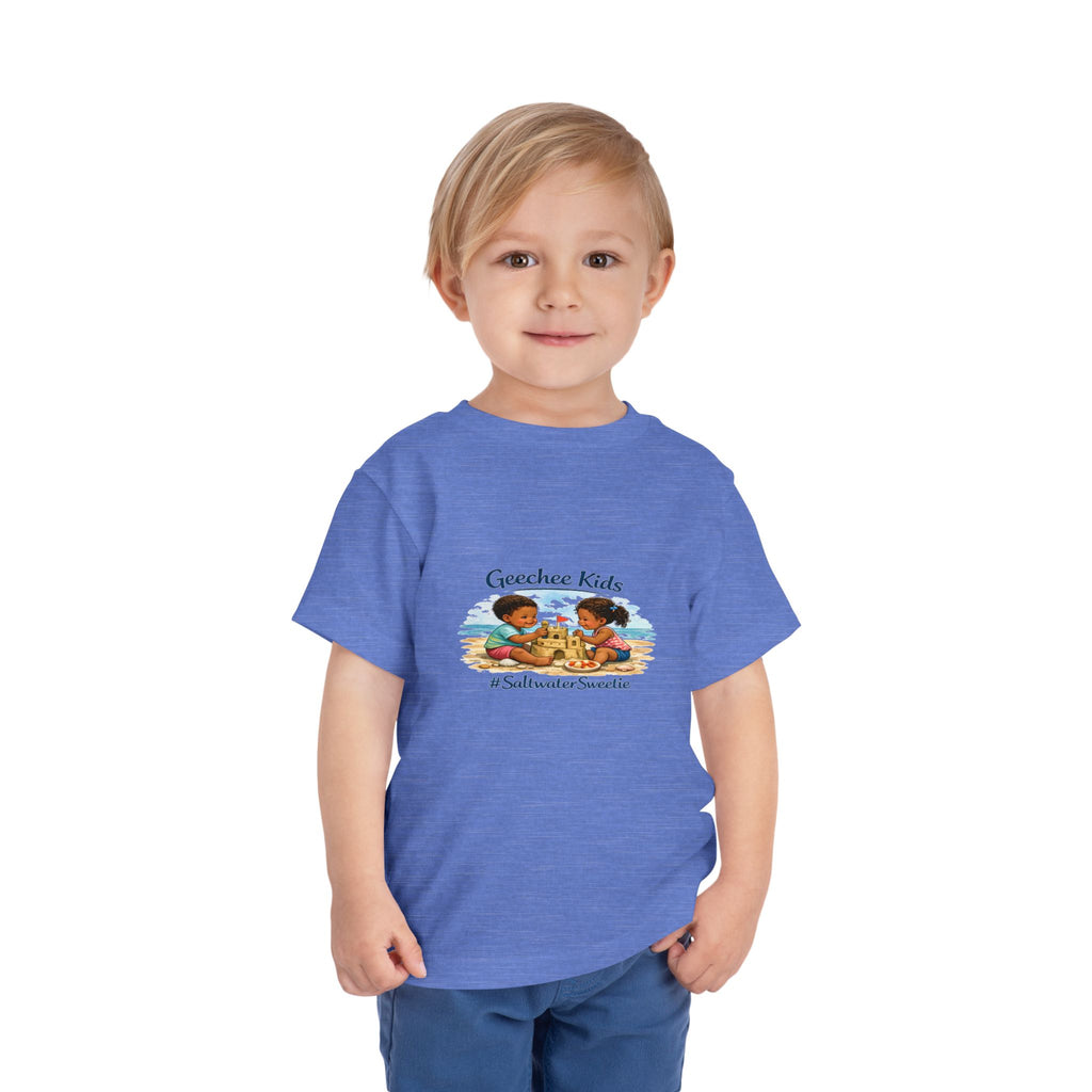 Geechee Kids "Saltwater Sweetie" Toddler Tee — Cute Beach Graphic Shirt