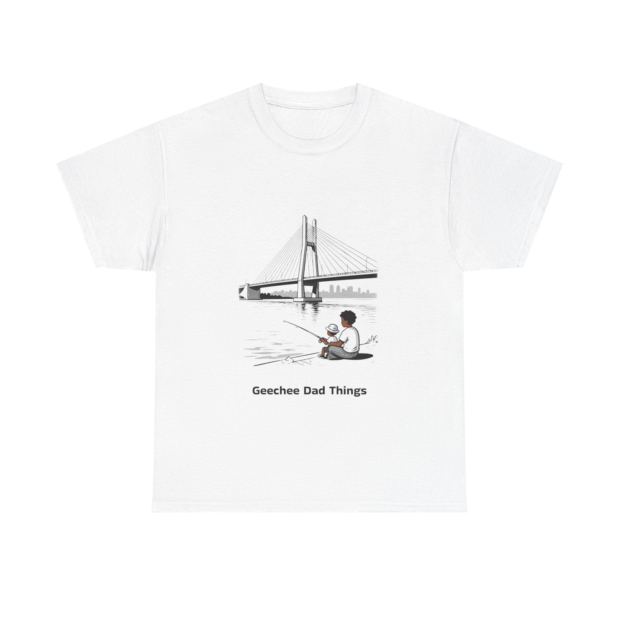 Geechee Dad Things T‑Shirt — Coastal Fishing Father Design