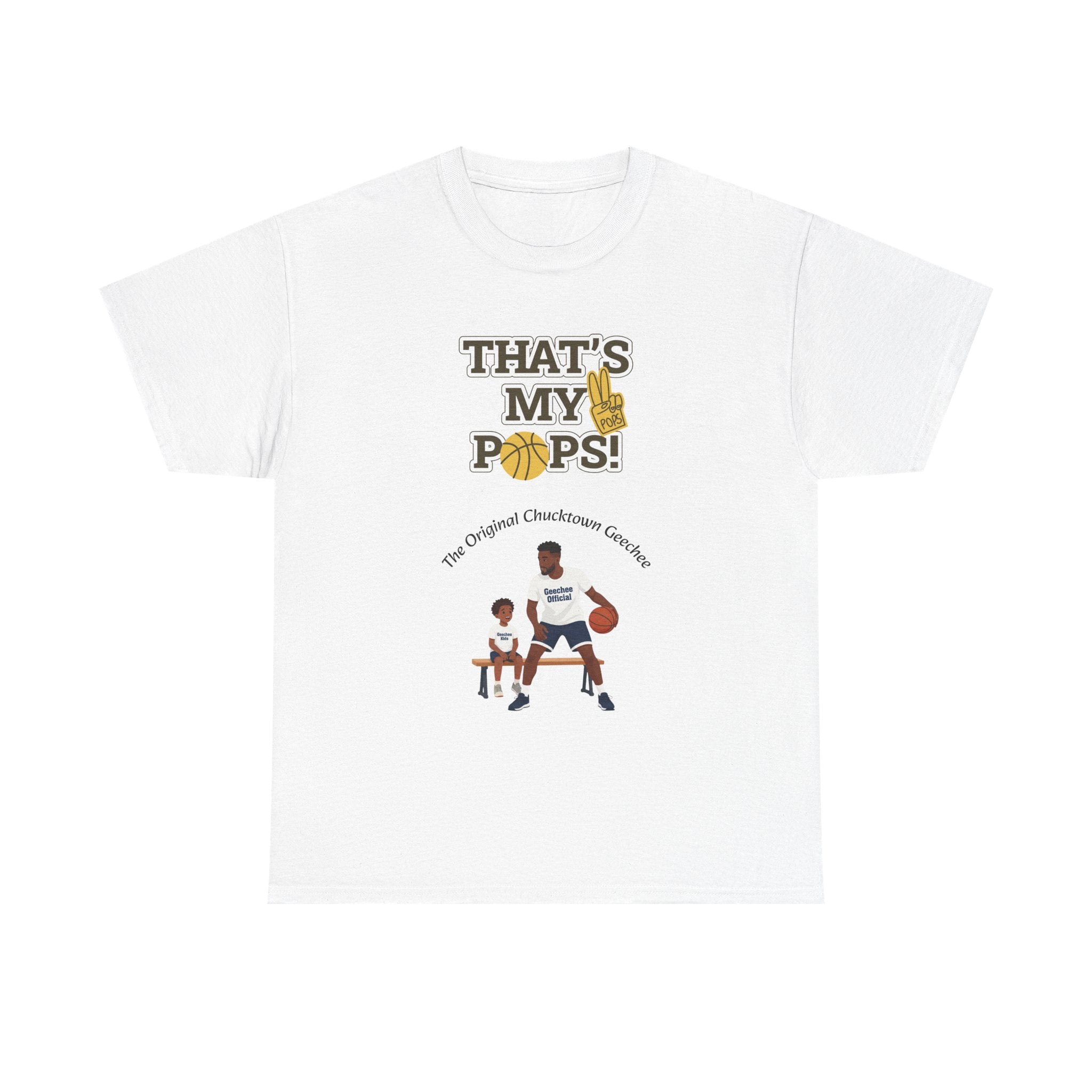 "That’s My Pops!" Basketball Dad T‑Shirt — Father & Son Sports Tee
